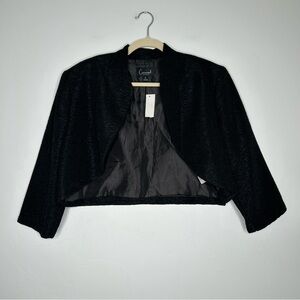 NWT Connected Apparel Cropped Bolero Jacket Formal Coverup Size XL
